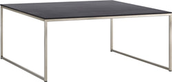 AVEA Table basse - Sirius / acier inoxydable / L: 90.0 cm x P: 90.0 cm x H: 39.8 cm