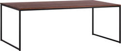 Table basse AVEA - Noyer massif / noir / L : 120,0 cm x P : 70,0 cm x H : 44,0 cm