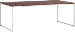 AVEA Salontisch - Nussbaum massiv / grau / B: 120.0 cm x T: 70.0 cm x H: 44.0 cm