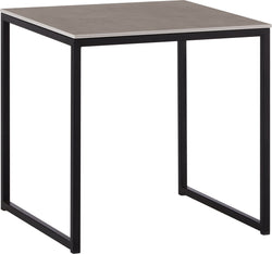 AVEA Beistelltisch - Beton hell / schwarz / B: 40.0 cm x T: 40.0 cm x H: 40.6 cm