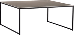 AVEA Table basse - béton clair / noir / L: 90.0 cm x P: 90.0 cm x H: 39.6 cm