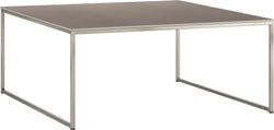 AVEA Table basse - Béton léger / acier inoxydable / L: 90.0 cm x P: 90.0 cm x H: 39.6 cm