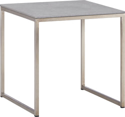 AVEA Beistelltisch - Kreta / Edelstahl / B: 40.0 cm x T: 40.0 cm x H: 40.8 cm