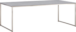 AVEA Table basse - Crète / acier inoxydable / L: 120.0 cm x P: 70.0 cm x H: 43.8 cm