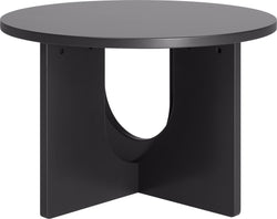 DONA Tavolino da salotto - Nero / L: 70.0 cm x P: 70.0 cm x A: 46.0 cm