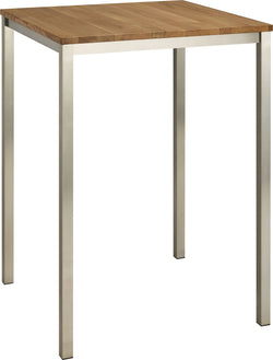 Tavolino da bar ALEXIS II - L: 80,0 cm x P: 80,0 cm x A: 110,0 cm / Marrone
