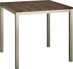 ALEXIS II Table - noyer / L: 80.0 cm x P: 80.0 cm x H: 75.0 cm