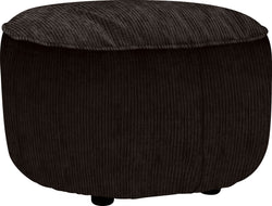 SOPHIE Stoff Diamond - Hocker - B: 60.0 cm x T: 60.0 cm x H: 41.0 cm / Dunkelbraun