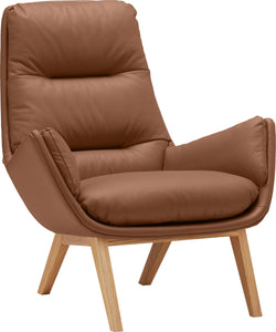 ANDRES Fauteuil - Dunkelbraun / L: 83.0 cm x P: 94.0 cm x H: 97.0 cm