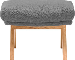 Sgabello ANDRES - L: 51,0 cm x P: 40,0 cm x A: 41,0 cm / Grigio