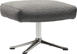 ANDRES Hocker - Grau / B: 51.0 cm x T: 48.0 cm x H: 41.0 cm