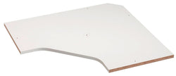 MODUL Ecktablar - Weiss / B: 91.5 cm x T: 91.5 cm x H: 2.2 cm