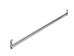 MODUL Barre de penderie d'angle - Couleur argentée / L: 86.0 cm x P: 15.0 cm x H: 28.0 cm
