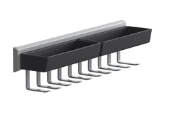 MODUL Portacravatte estraibile - Argento / L: 46.0 cm x P: 11.0 cm x A: 10.0 cm