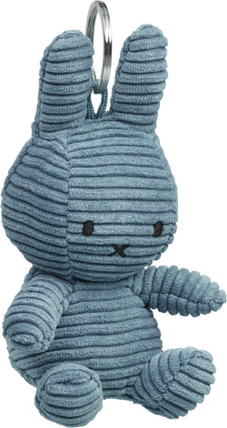 Porte-clés MIFFY en velours côtelé - Bleu / H : 10,0 cm