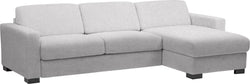 OPUS II Divano letto ad angolo - Grigio chiaro / L: 281.0 cm x P: 101.0 cm x A: 83.0 cm