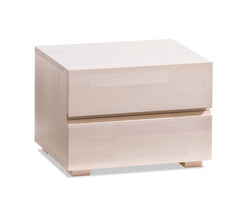 HASENA DUPLA Nachttisch - Buche weiss / B: 48.0 cm x T: 40.0 cm x H: 35.0 cm