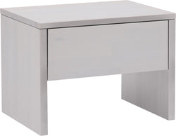 CARA Nachttisch - Hellgrau / B: 48.0 cm x T: 35.0 cm x H: 35.0 cm