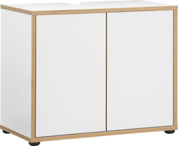 CALVO Armadietto per lavabo - Bianco / Quercia / L: 64.0 cm x P: 34.3 cm x A: 52.5 cm