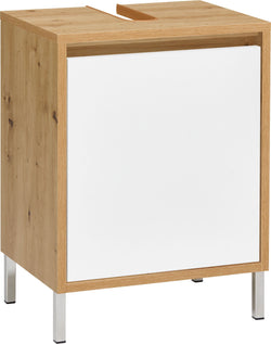 SIERRA Armadietto per lavabo - Quercia / Bianco / L: 45.0 cm x P: 35.0 cm x A: 60.0 cm