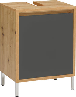 SIERRA Armadietto per lavabo - Quercia/Antracite / L: 45.0 cm x P: 35.0 cm x A: 60.0 cm