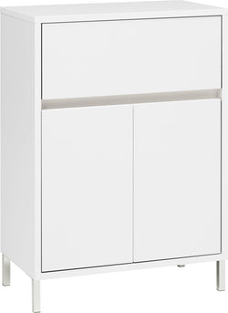 SIERRA Meuble d'appoint - Blanc / L: 60.0 cm x P: 35.0 cm x H: 84.3 cm