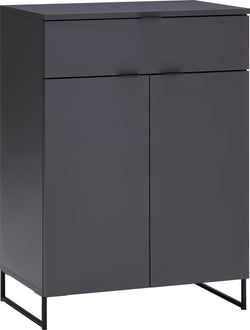 MAILO Mobile accostabile - Grigio scuro / L: 60.1 cm x P: 40.8 cm x A: 84.3 cm