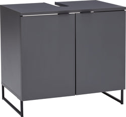 MAILO Armadietto per lavabo - Grigio scuro / L: 60.1 cm x P: 40.8 cm x A: 55.3 cm