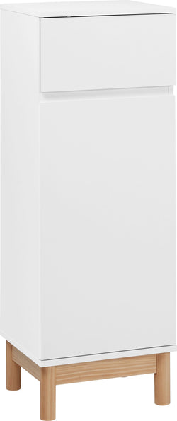 MARLIN Mobile accostabile - Bianco / L: 40.0 cm x P: 35.0 cm x A: 110.0 cm