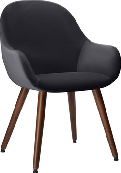LAYLA Stuhl - B: 56.0 cm x T: 60.0 cm x H: 84.0 cm / Schwarz