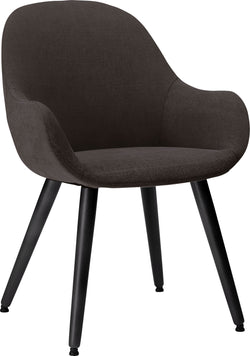 LAYLA Stuhl - Kaffee / B: 56.0 cm x T: 60.0 cm x H: 84.0 cm