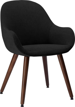 LAYLA Stuhl - Schwarz / B: 56.0 cm x T: 60.0 cm x H: 84.0 cm