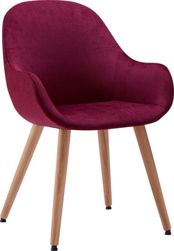 LAYLA Chaise - Bordeaux / L: 56.0 cm x P: 60.0 cm x H: 84.0 cm