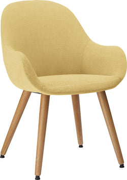 LAYLA Chaise - Jaune / L: 56.0 cm x P: 60.0 cm x H: 84.0 cm
