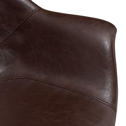 MELVIN Stuhl - Braun / B: 62.0 cm x T: 68.0 cm x H: 82.0 cm