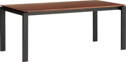 MEDICI Table - noyer / L: 220.0 cm x P: 90.0 cm x H: 76.5 cm