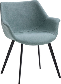 MELVIN Stuhl - Grün / B: 62.0 cm x T: 68.0 cm x H: 82.0 cm