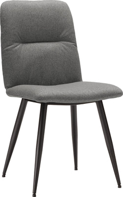 Sedia NAVIGLI II - Grigio / Nero / L: 49,0 cm x P: 61,0 cm x A: 90,0 cm