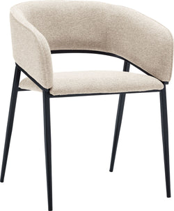 AMBRA Chaise - Beige / L: 56.0 cm x P: 53.0 cm x H: 74.5 cm