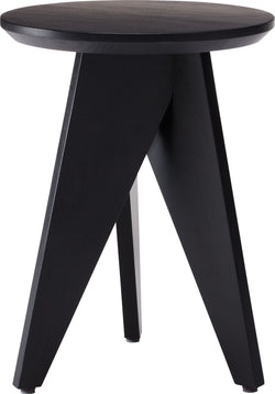 Tabouret REY - H : 45,0 cm  x P : 33 cm / Noir
