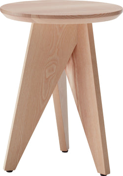 Tabouret REY - H : 45,0 cm  x P : 33 cm / Marron clair