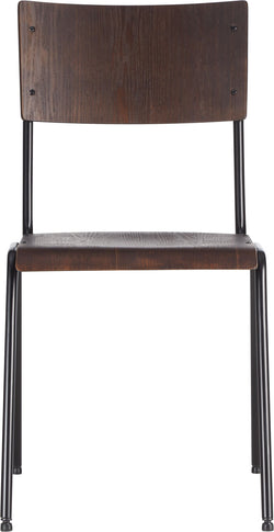 LEVIO Stuhl - Braun / Schwarz / B: 43.0 cm x T: 50.0 cm x H: 83.0 cm