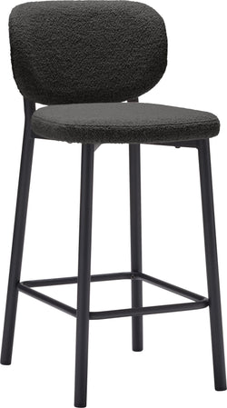 NIVES Barhocker - Anthrazit / B: 42.0 cm x T: 50.5 cm x H: 93.0 cm