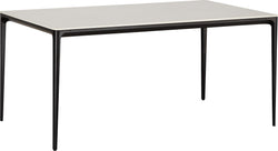 CERAMO Table - Beige / L: 160.0 cm x P: 90.0 cm x H: 74.2 cm