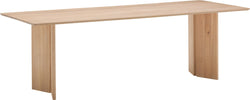 ELIANA Table - chêne blanc / L: 240.0 cm x P: 95.0 cm x H: 75.0 cm