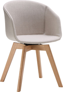 GIANNI Stuhl - Hellgrau / B: 53.5 cm x T: 55.5 cm x H: 84.0 cm