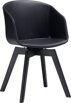 Sedia GIANNI - L: 53,5 cm x P: 55,5 cm x A: 84,0 cm / Nero