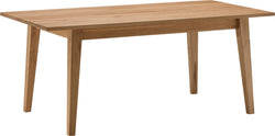 EMILIO Table à rallonge - chêne massif / L: 180.0 cm x P: 90.0 cm x H: 75.0 cm