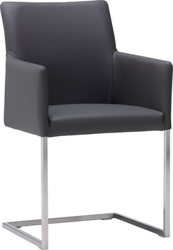 Chaise SIENA - Anthracite / Gris / L : 50,0 cm x P : 46,5 cm x H : 87,7 cm