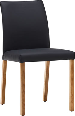 Chaise SIENA - Noir / Marron / L : 51,0 cm x P : 44,0 cm x H : 86,0 cm